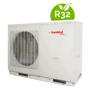 Pompă de căldură aer-apă monobloc Fondital Procida AWM T16, trifazată, Inverter, R32, 16 kW