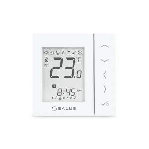 Termostat programabil RF cu baterii alb Salus