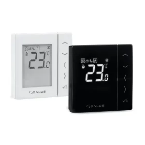 Termostat neprogramabil, montaj în doză,  butoane tactile, alb (compatibil cu senzor de pardoseală), VS35W5