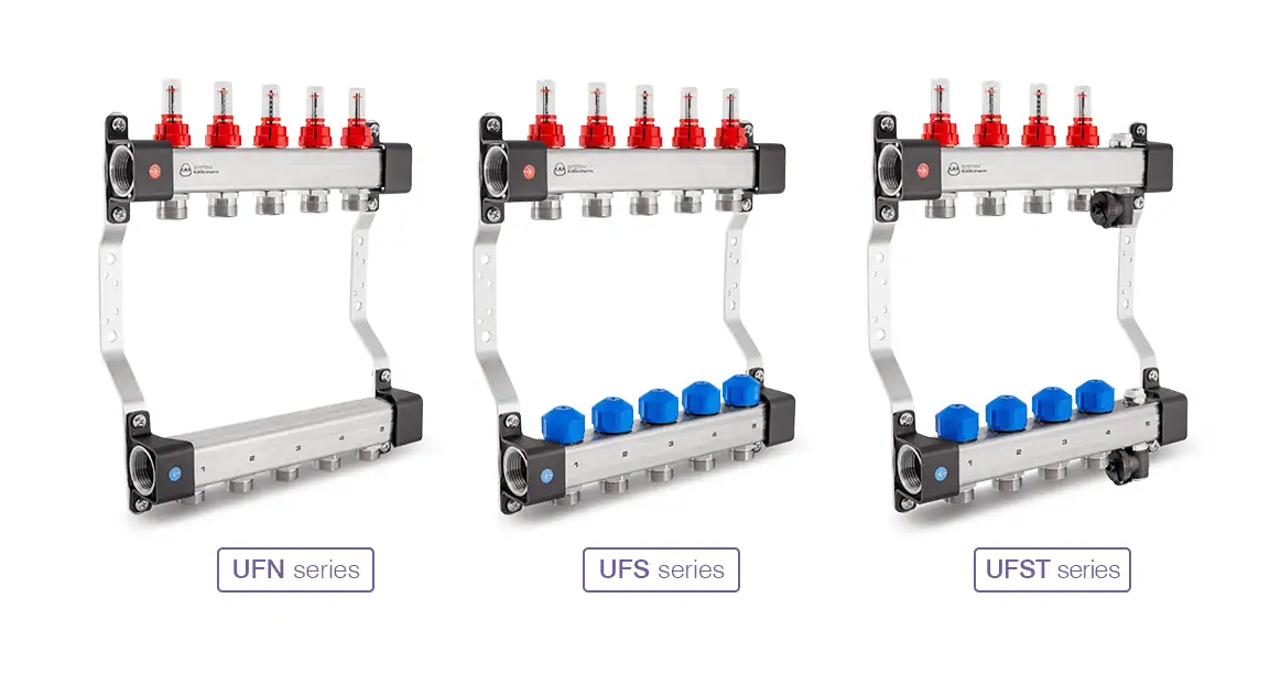 694-ffe-Distribuitor-colector-metalic-1×34-cu-debitmetre-8-cai-UFST-1.webp
