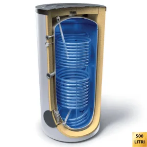 Boiler stativ 500L cu 2 serpentine Tesy