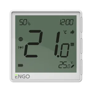 Termostat EONEBATW, aparent, alim. baterii, alb, ENGO
