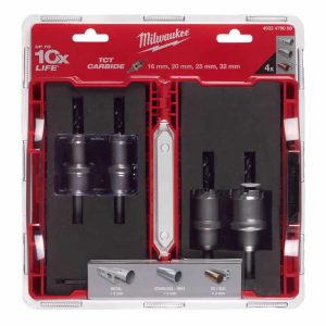 Set carote TCT pentru inox, 4buc, Milwaukee